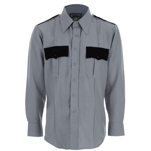 Tact Squad Two-Tone Polyester Long Sleeve Shirt with Hidden Zipper (8002)