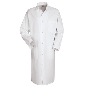 Red Kap Gripper Front Butcher Coat - Top Outside Pocket - 4016