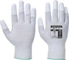 Portwest Antistatic PU Fingertip Glove (A198) (Pack of 10)