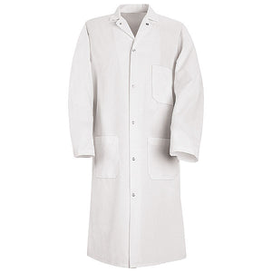 Red Kap Gripper Front Butcher Coat - Spun poly - KS62