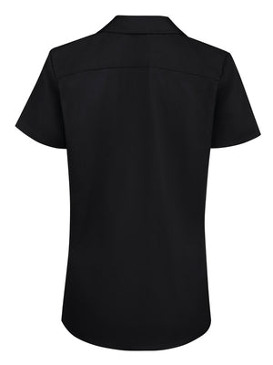 Dickies FS574 Women's Short Sleeve Work Shirt - Black - 2XL