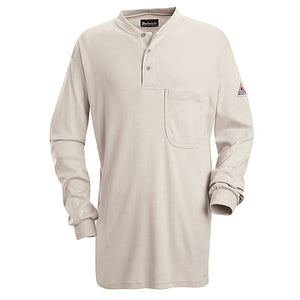 Bulwark Long Sleeve Tagless Henley Shirt - Cat 2 - (SEL2)