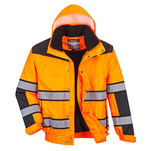 Portwest Hi-Vis Classic Bomber Jacket	 (UC466OBR)