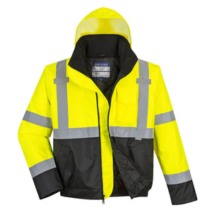 Portwest Hi-Vis Two Tone Bomber Jacket (US363YBT)